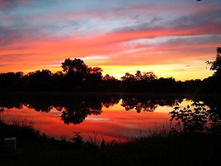 Pôr Do Sol, Aschaffenburg, Main