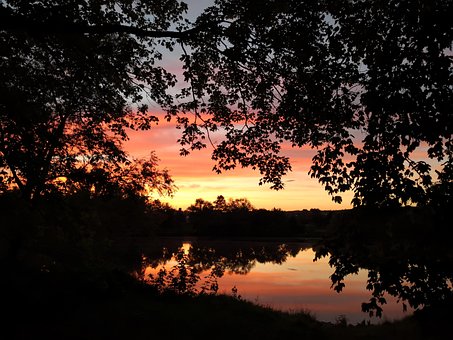 Pôr Do Sol, Aschaffenburg, Main