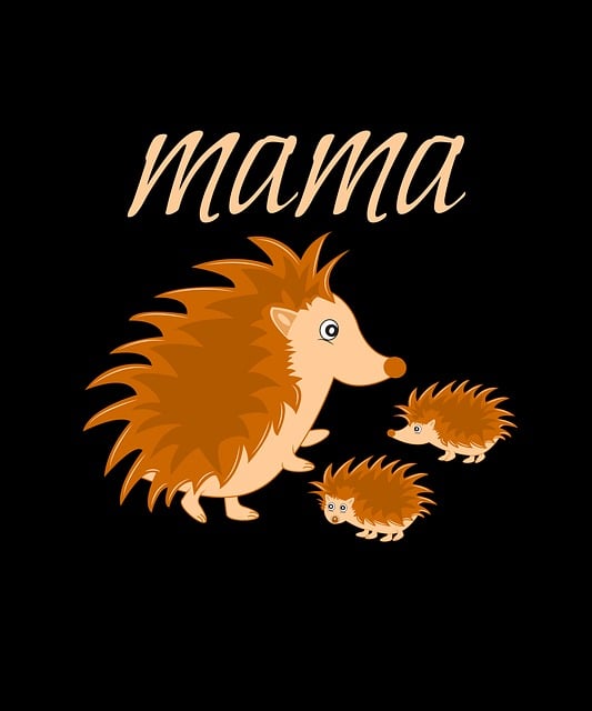 Free Hedgehog Mama vector and picture