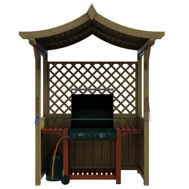 Free barbeque grill shelter illustration