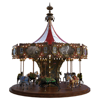 Free Carousel Horses illustration and picture