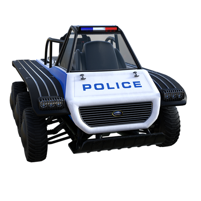 Free police suv patrol illustration