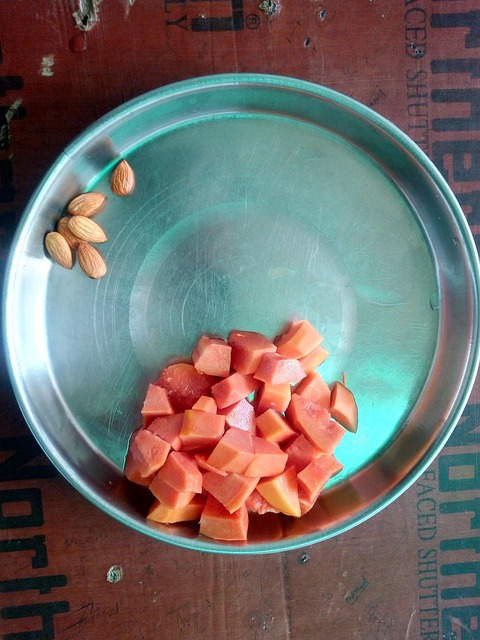 Free Papaya Almonds photo and picture