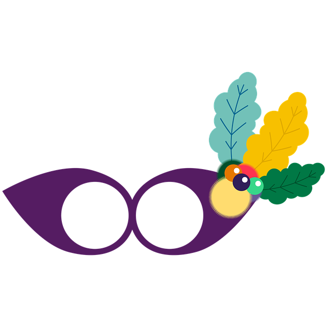 Free mardi gras mask facial mask illustration