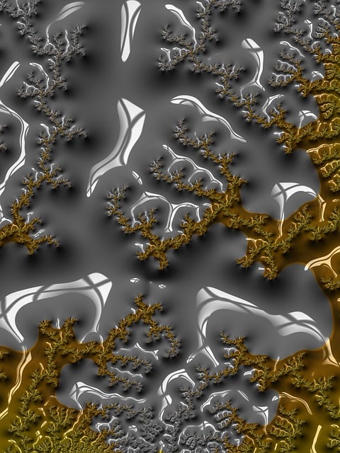 Free grey and gold wallpaper wet paint illustration