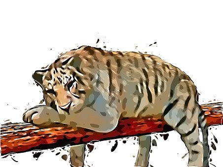 Tigru, Pictura, Animal, Desen, Artistic