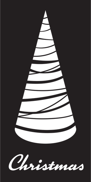 Silhouette, Weihnachten, Baum