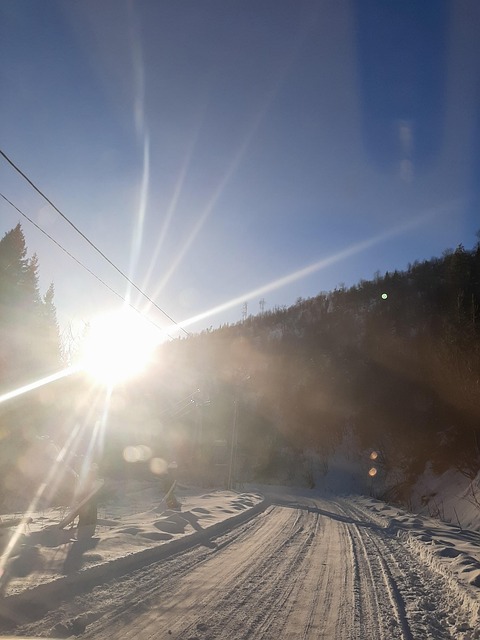 Inverno, Sol, Montanhas, Manhã, Frost