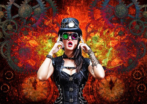 Steampunk, Pike, Fantasi, Mystisk