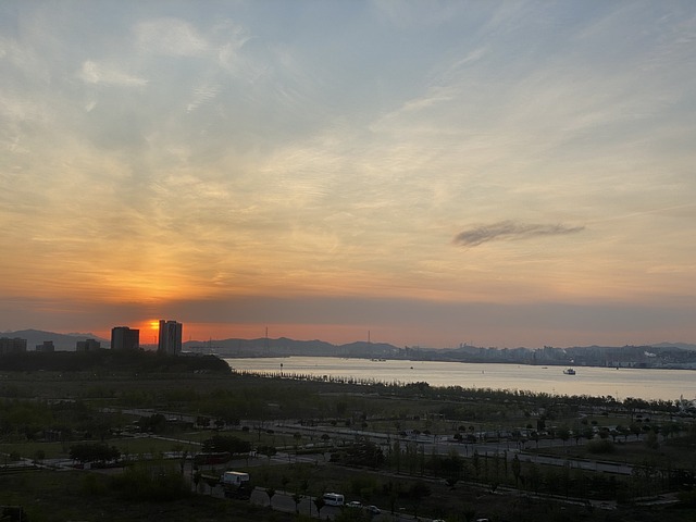 Free Sky City Sunrise photo and picture