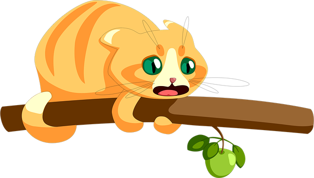 Free cat ginger nature illustration