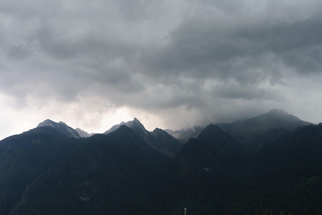 Free Clouds Mountains photo and picture