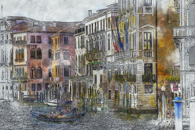 Venedig, Italien, Wasser, Architektur