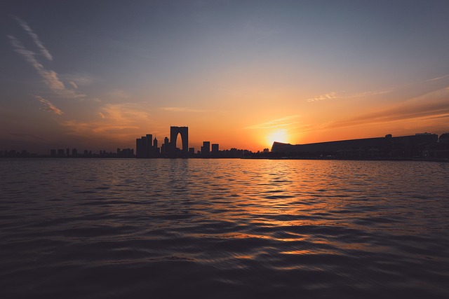 Lago, Atardecer, Cielo, Naturaleza