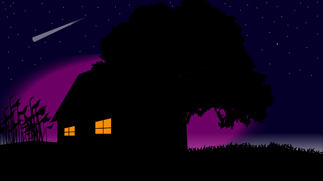 Free galaxy milky way tree vector