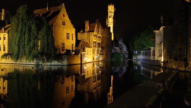 Free Bruges Night photo and picture
