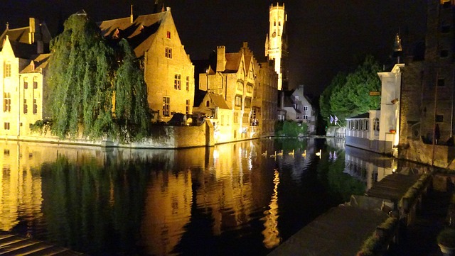 Free Bruges Night photo and picture