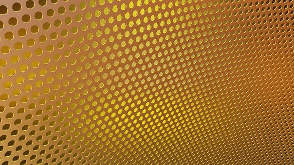 Rendering, 3D, Grille, Metaal