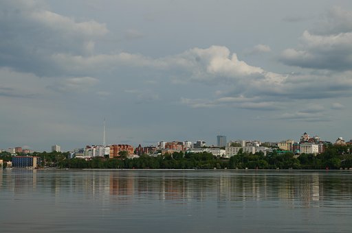 Stad, Rivier, Kama, Panorama