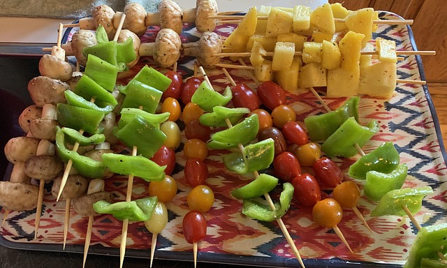 Kebabit, Paprikat, Ananas, Vartaat