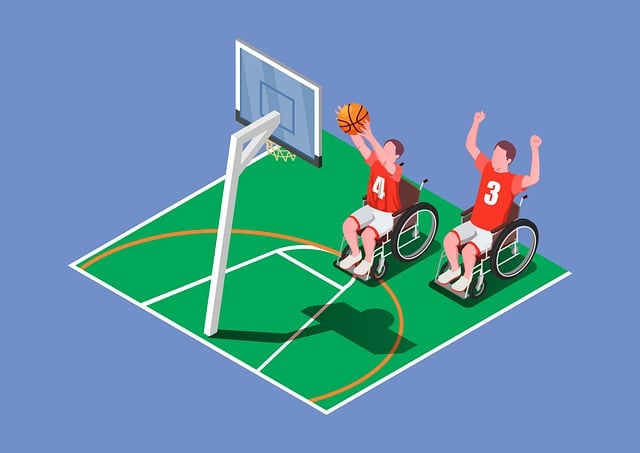 Free the sports of the olympic the integration of social special needs illustration