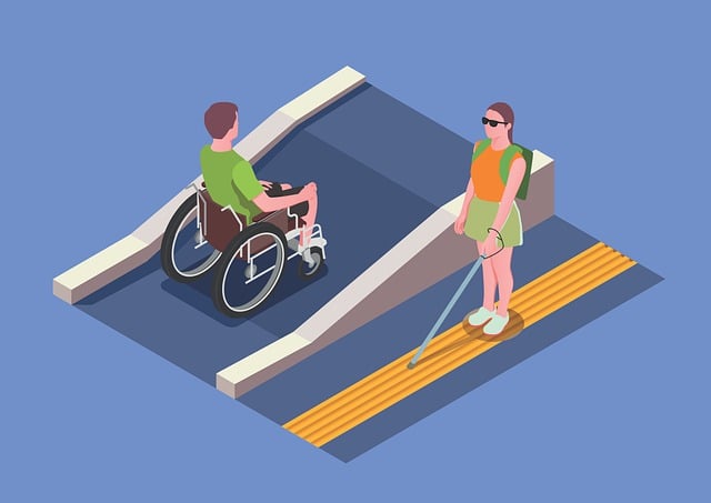 Free mobility the integration of social special needs illustration