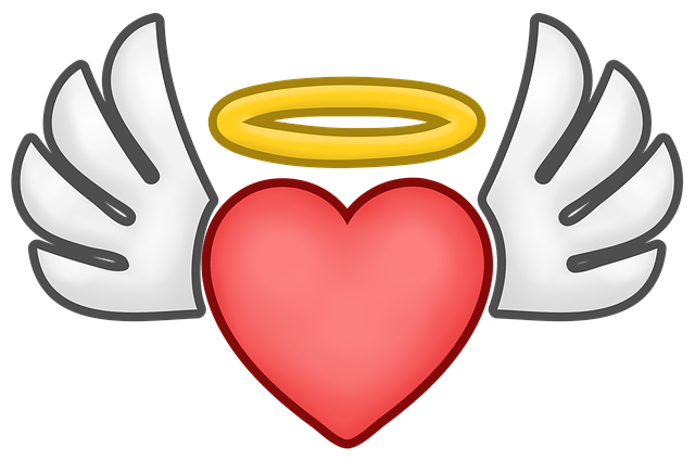Free heart at halo illustration