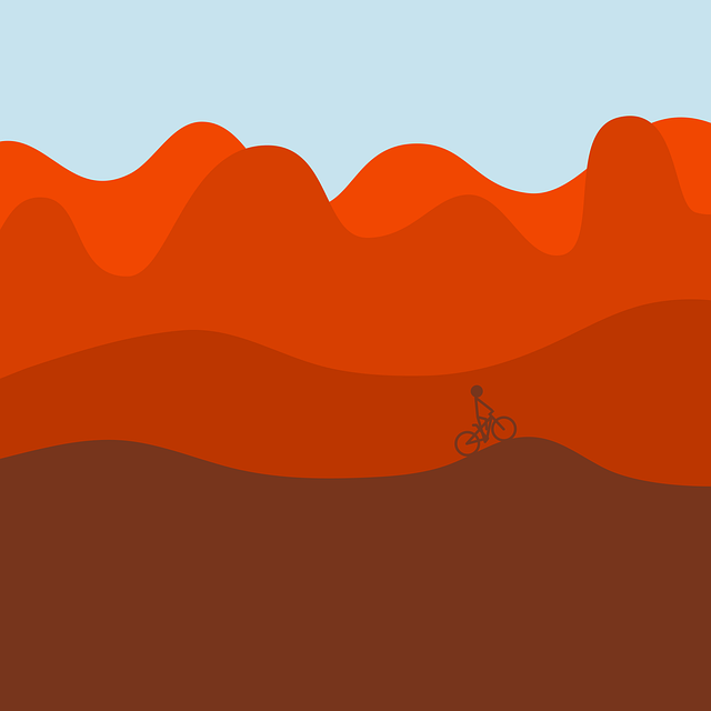 Free Mountain Bike Desert vector and picture