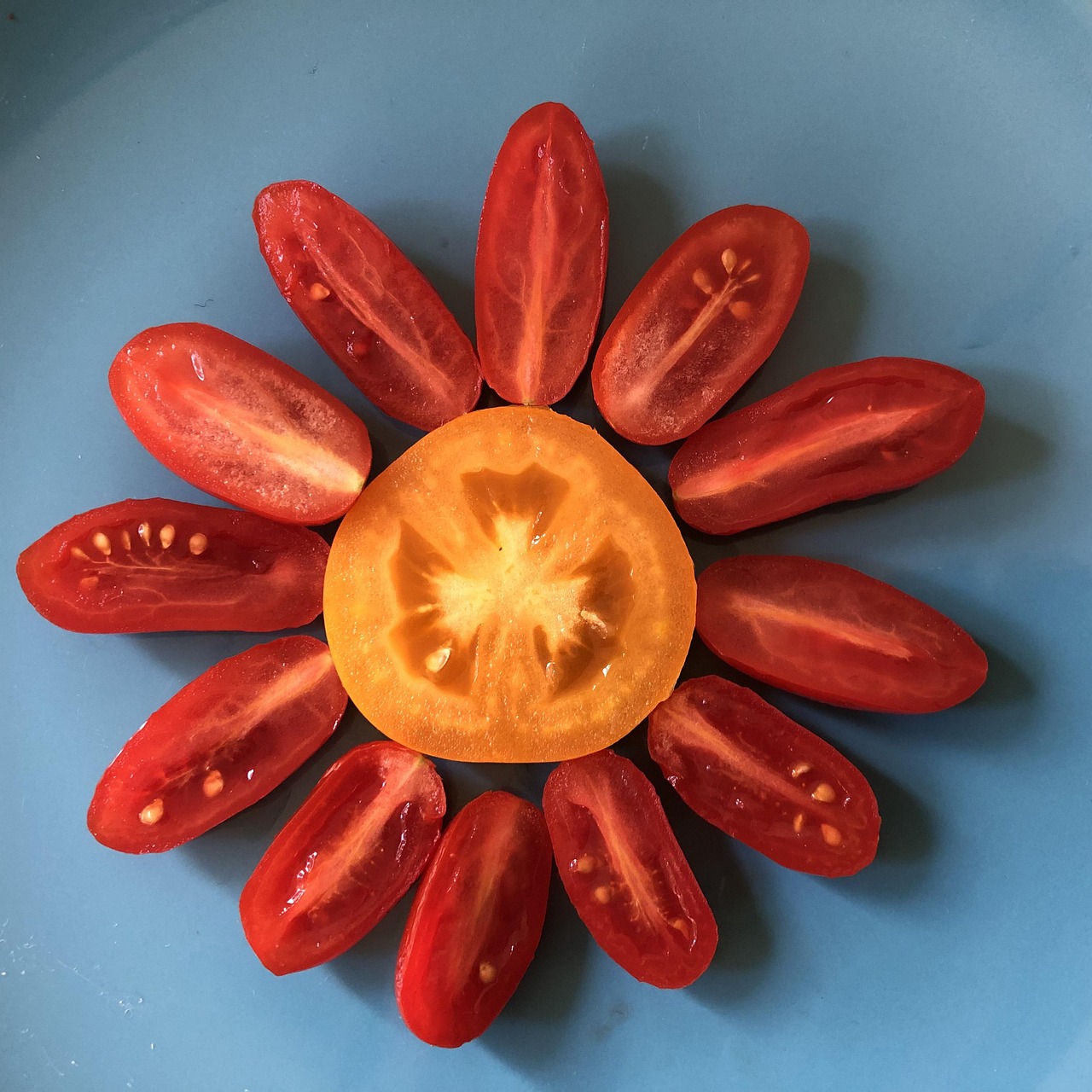 Tomaten, Gelbe Tomate, Roma-Tomaten