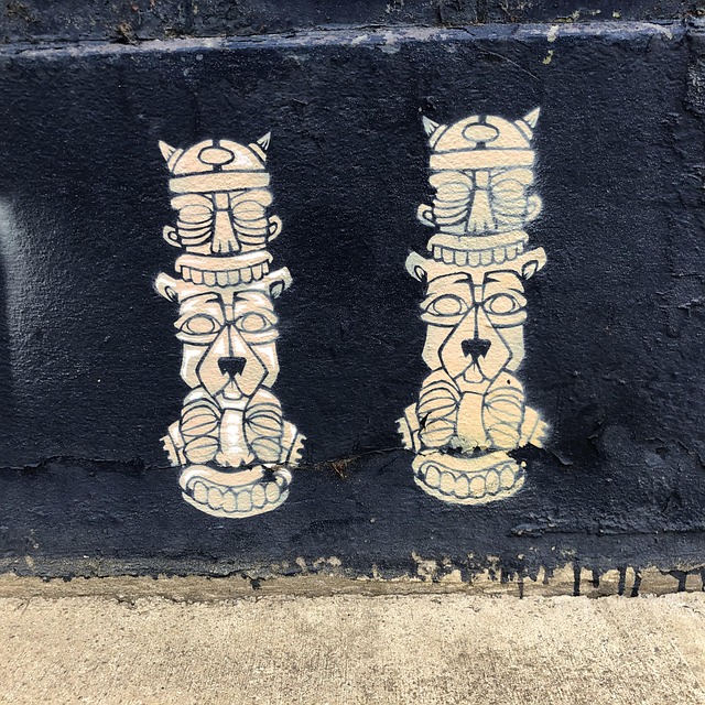 Bürgersteig-Kunst, Kunst, Graffiti
