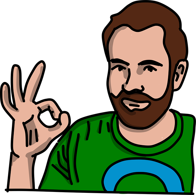 Free men okay person vector