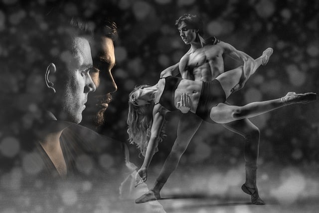Free man face dance illustration