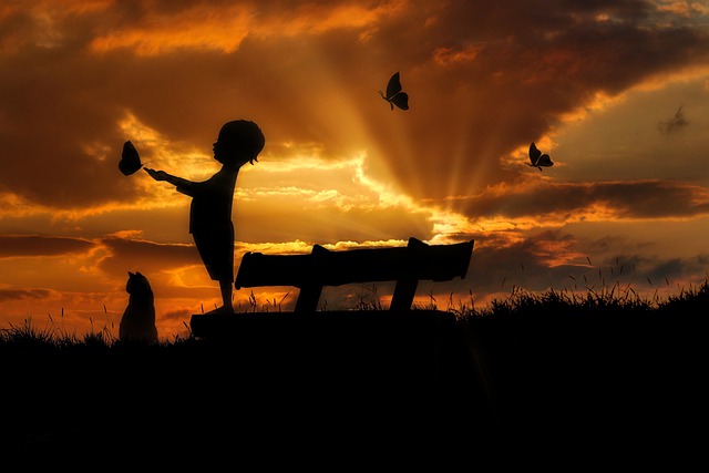 Free summer child nature illustration