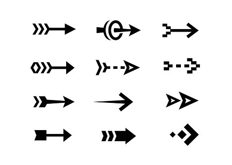 Free Arrow Icon illustration and picture