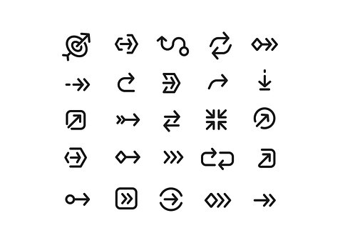 Free Arrow Icon illustration and picture