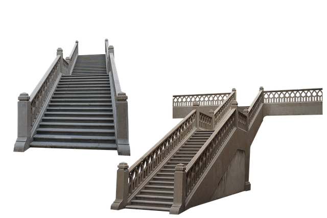 Free stairs construction staircase illustration