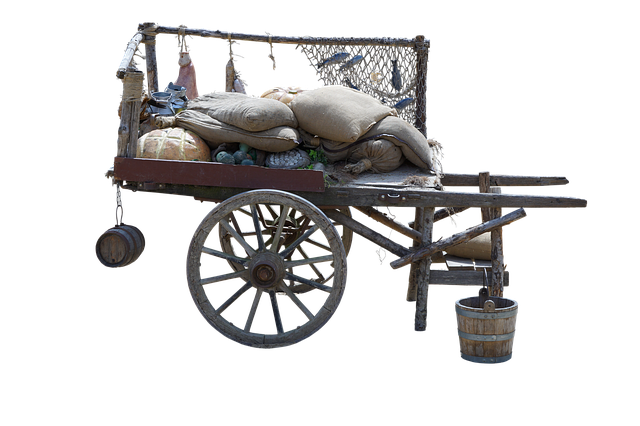 Free wagon transport old illustration