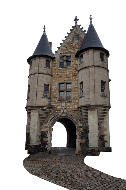 Download free HD stock image of Castle Door Free castle door architecture illustration