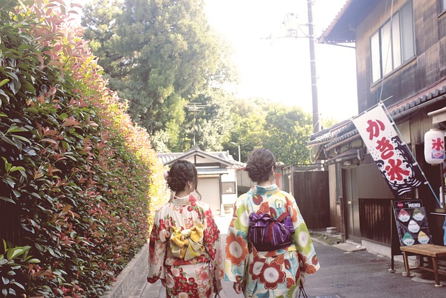 Yukata, Japan, Kyoto, Oude Stad