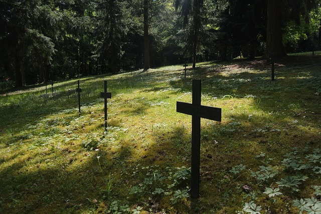 Пересекать, Кладбище, Горе, Надгробие
