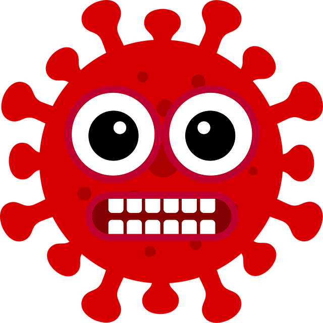 Free corona shock red vector