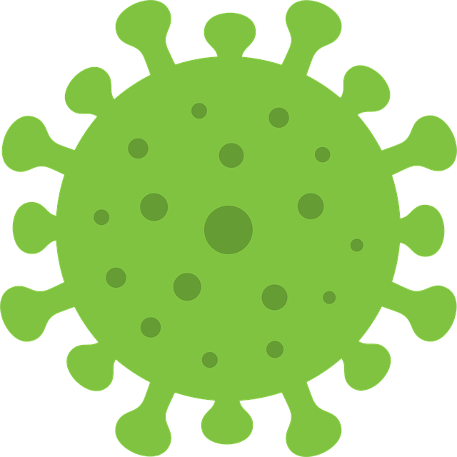 Free corona green dotted vector