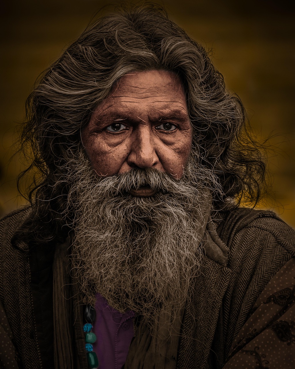 Old Man Portrait Face Old Man Portrait Face