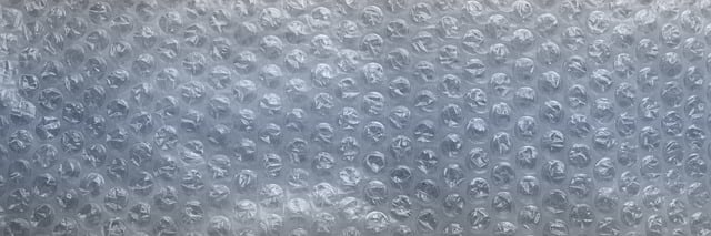 Free banner bubble wrap packing illustration