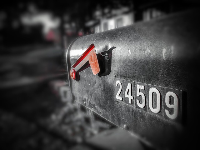 Postkasse, Post, Gade, Adresse, Sort
