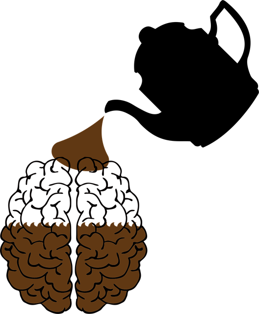 Free brain coffee think vector