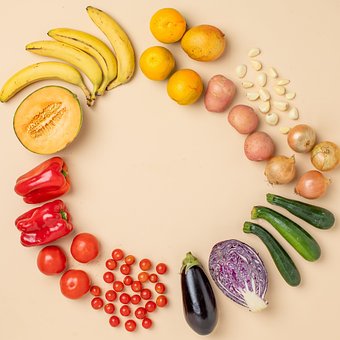 Comestibles, Vistoso, Fruta, Verduras