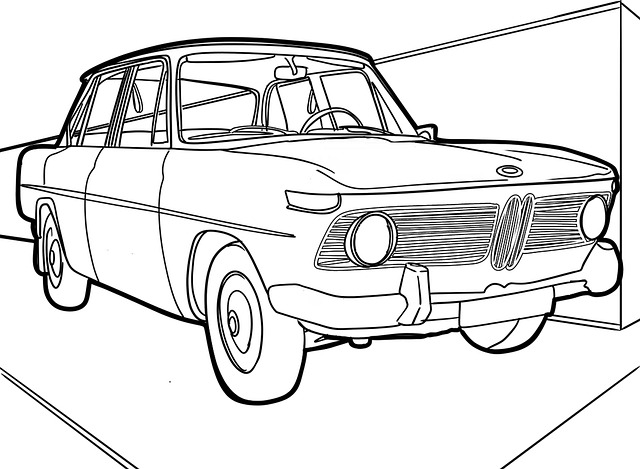 Free antique car drawing automobile illustration