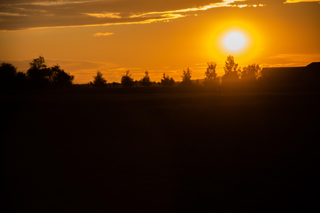 Puesta Del Sol En La Noche - Foto gratis en Pixabay - Pixabay