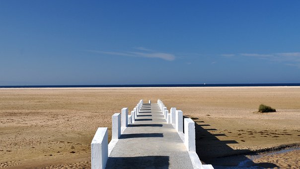 Espanha, Tarifa, Praia, Andaluzia, Verão